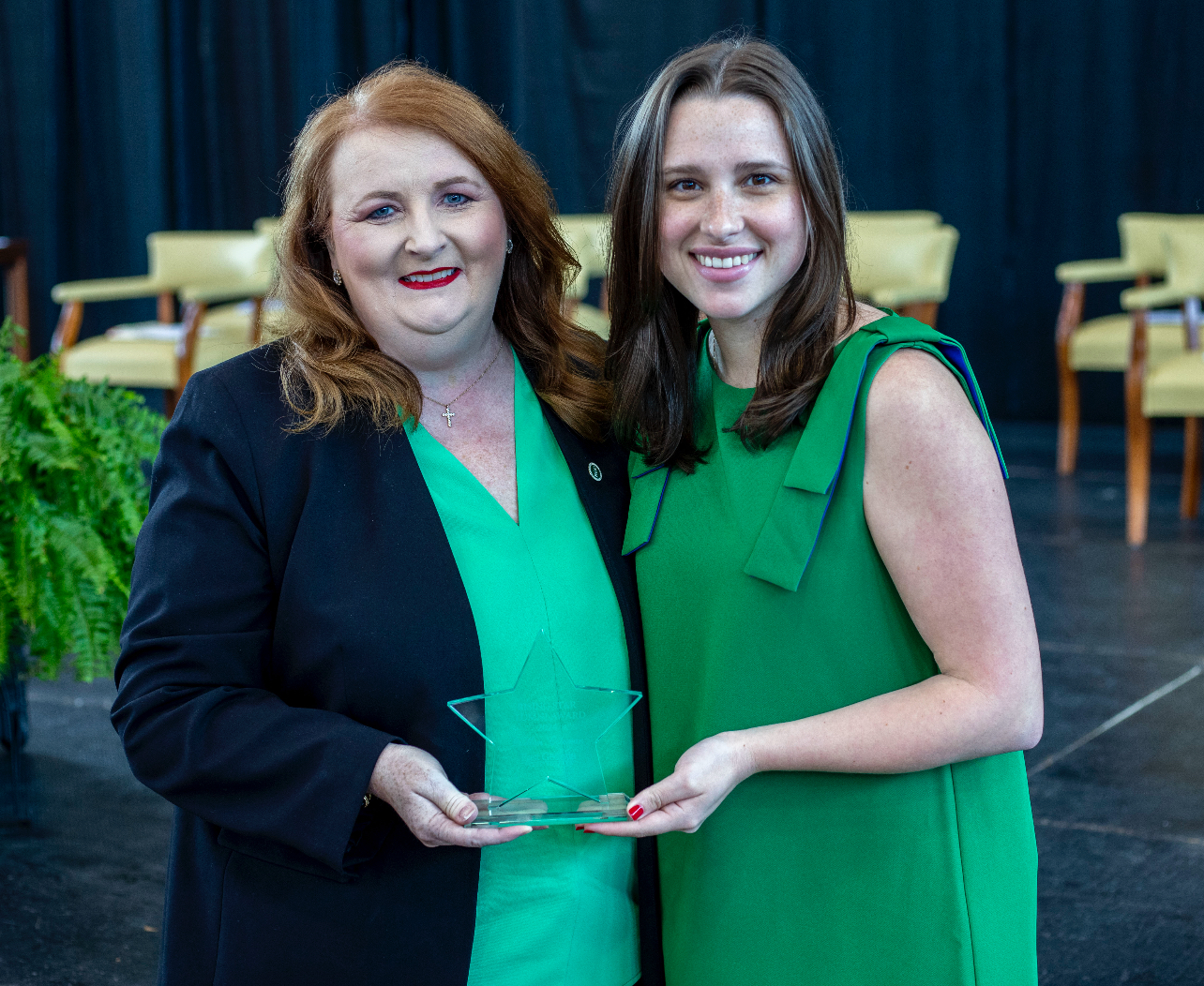 Coleman Award Lisa Bertoch and Caitlan Coleman